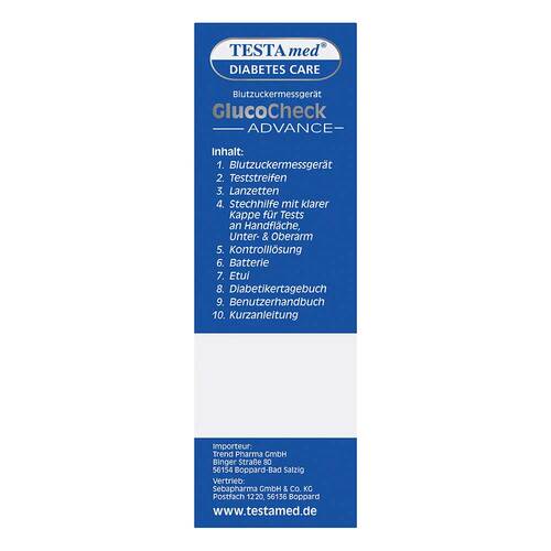 Testamed Glucocheck Advance BZ MG Starterset BT - 2
