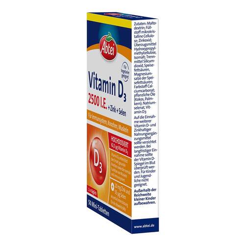 Abtei Vitamin D3 2500 I.E. Mini Tabletten - 4