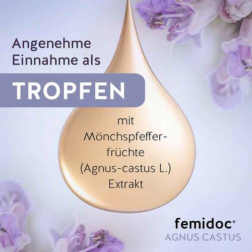 Femidoc Agnus Castus Pms ohne Alkohol Tropfen zum Einnehmen  - 2