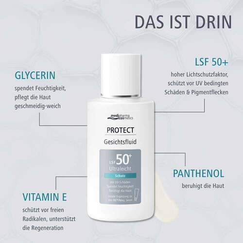 Medipharma cosmetics Protect Gesichtsfluid Lsf 50 +  - 5