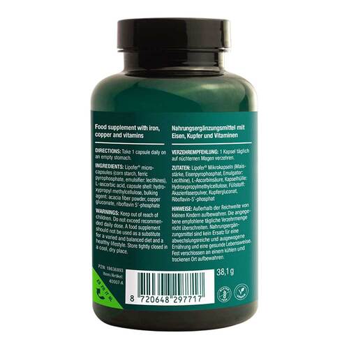 Vitalized Iron + /  Eisen+ 15 mg Kapseln - 3