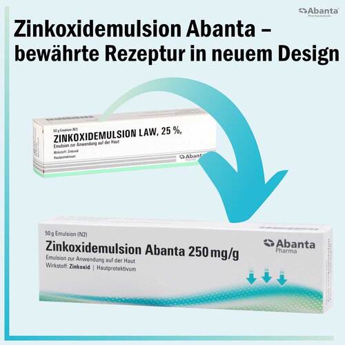 Zinkoxidemulsion Abanta 250 mg / g - 2