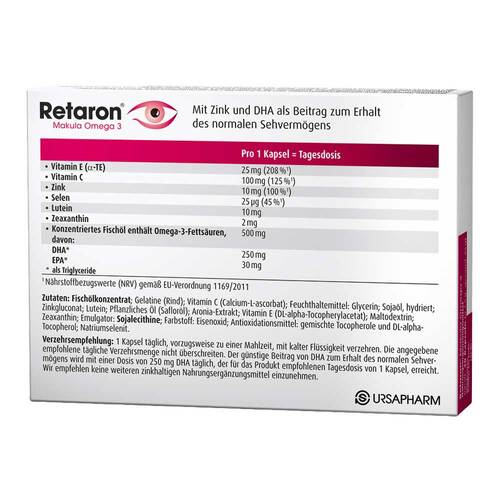 Retaron Makula Omega-3 Kapseln - 3
