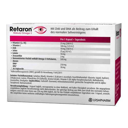 Retaron Makula Omega-3 Kapseln - 3