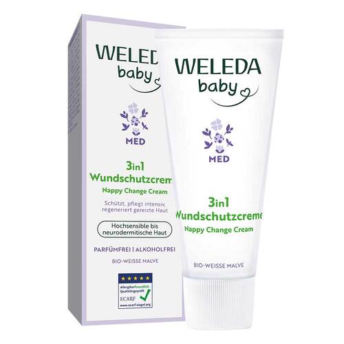 Weleda baby 3in1 Wundschutzcreme wei&szlig;e Malve - 1