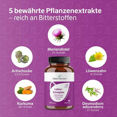 Leber-Komplex Mariendistel + Artischocke+Cholin Kapseln  - 4