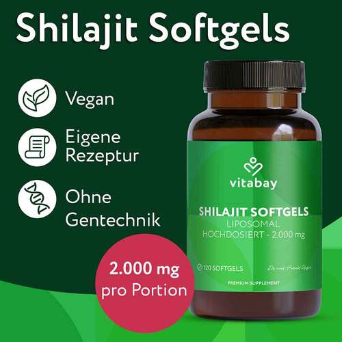 Liposomales Mumijo Shilajit 1000mg hochdos.Weichk. - 2
