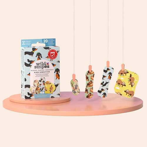 Wild Stripes Pflaster Kids sensitiv Animal Fun - 3