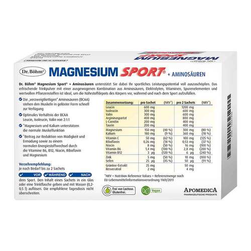 DR.B&Ouml;HM Magnesium Sport + Aminos&auml;uren Granulat - 2