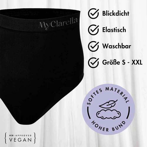 The Support Panty Wochenbett Unterhose L schwarz - 7