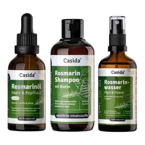 Rosmarin Haarkur mit Rosmarin&ouml;l + Wasser+Shampoo Set - 1