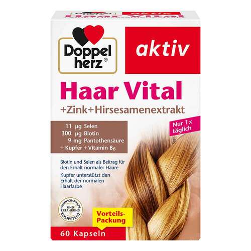 Doppelherz Haar Vital + Zink+Hirse Kapseln - 1
