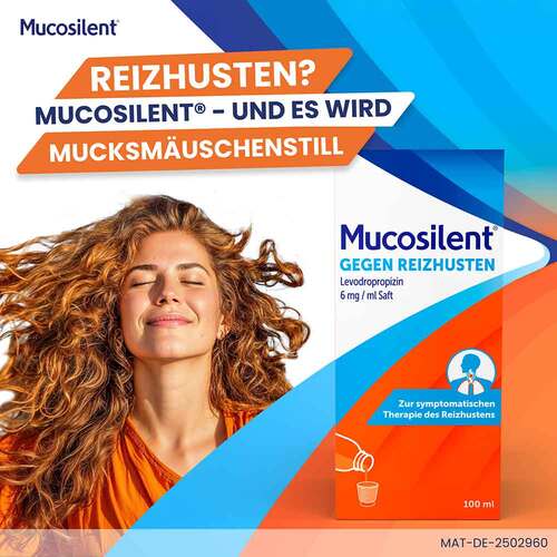Mucosilent gegen Reizhust.Levodropropizin 6mg / ml Saft - 2