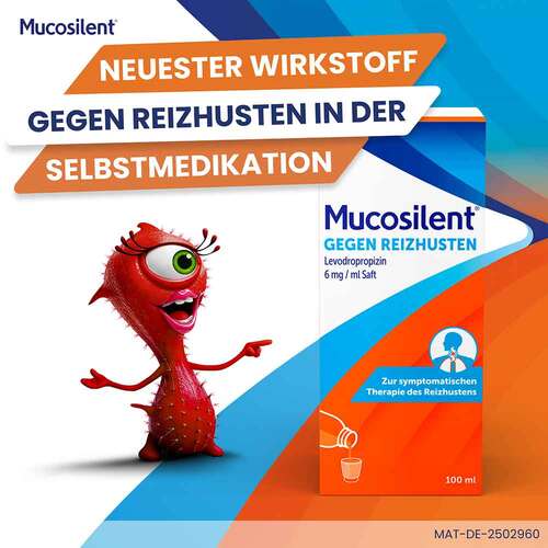 Mucosilent gegen Reizhust.Levodropropizin 6mg / ml Saft - 5