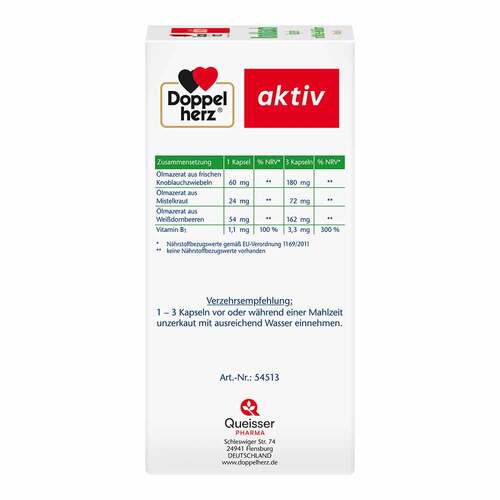Doppelherz Knobl.Kap.mit Mistel + Wei&szlig;dorn+Vitamin B1 - 3