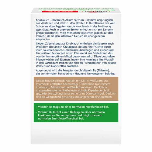 Doppelherz Knobl.Kap.mit Mistel + Wei&szlig;dorn+Vitamin B1 - 2