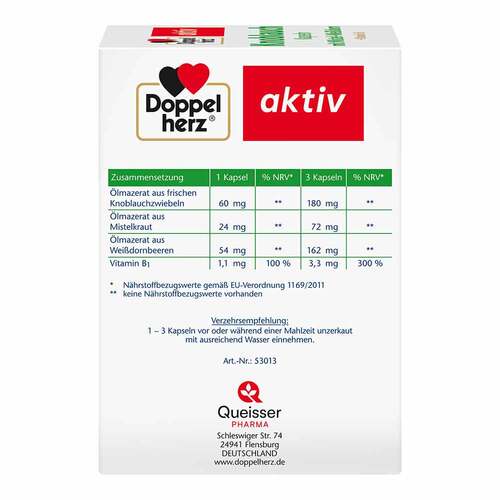 Doppelherz Knobl.Kap.mit Mistel + Wei&szlig;dorn+Vitamin B1 - 3