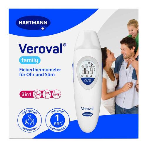 Veroval family 3in1 Infrarot-Fieberthermometer - 3