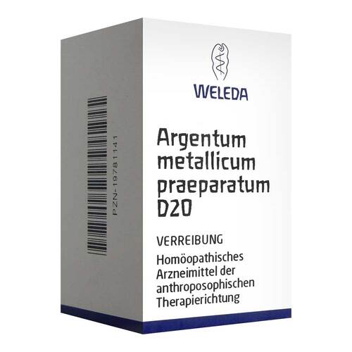 ARGENTUM METALLICUM praeparatum D 20 Trituration - 1
