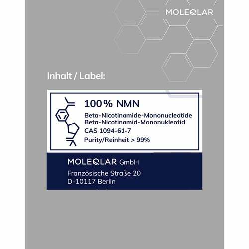 MOLEQLAR NMN Nicotinamide Mononucleotide Pulver - 3