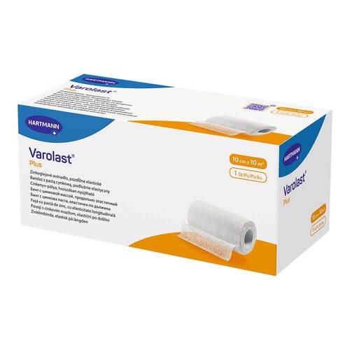 VAROLAST Plus Zinkleimbinde 10 cmx10 m - 1