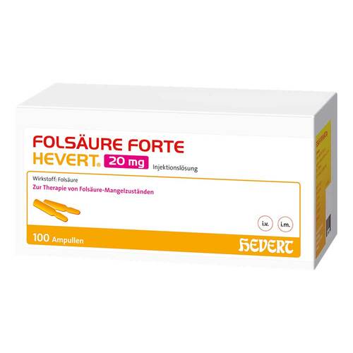 FOLSA25URE Forte Hevert 20 mg Injektionslo25sung Ampulle  - 1