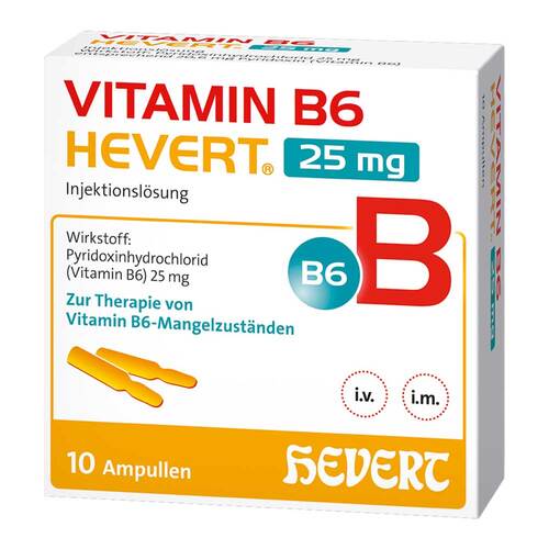 Vitamin B6 Hevert 25 mg Injektionslo25sung Ampulle  - 1