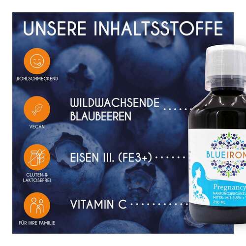 Blueiron Eisen Pregnancy + Fols&auml;ure Fl&uuml;ss.zum Einnehmen  - 2