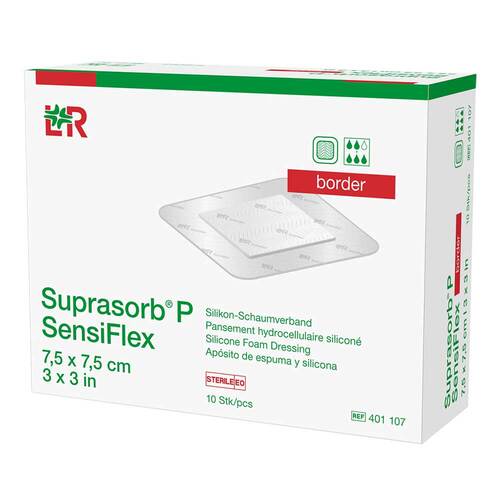 SUPRASORB P SensiFlex border 7,5x7,5cm - 2