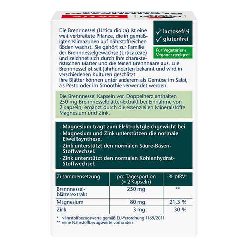 Doppelherz Brennnessel + Magnesium+Zink Kapseln - 2