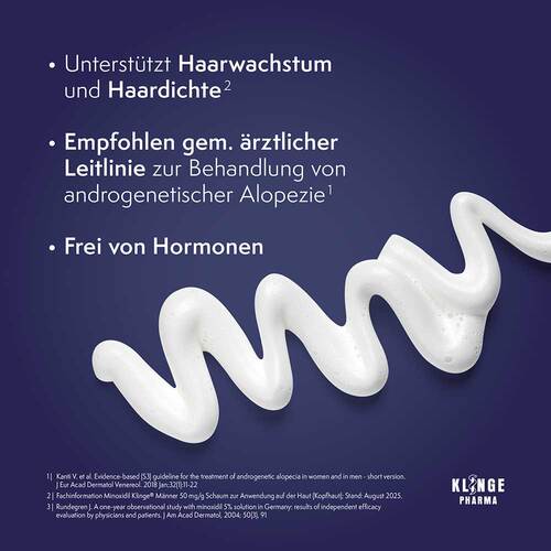 Minoxidil Klinge M&auml;nner 50 mg / g Schaum - 5