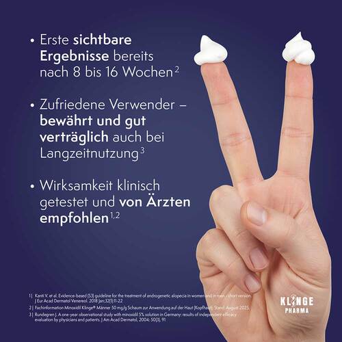 Minoxidil Klinge M&auml;nner 50 mg / g Schaum - 6
