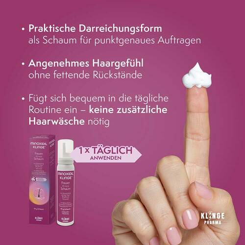 Minoxidil Klinge Frauen 50 mg / g Schaum - 2