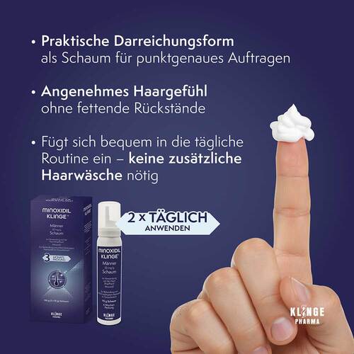 Minoxidil Klinge M&auml;nner 50 mg / g Schaum - 4