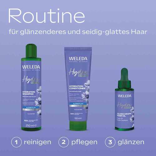 Weleda Hydrashine Feuchtigkeits-Shampoo Alpen-Lein - 4