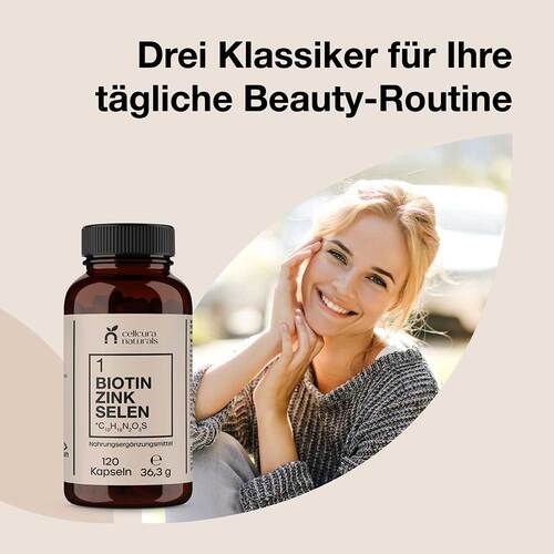 Cellcura Naturals Biotin Zink Selen vegan Kapseln - 2