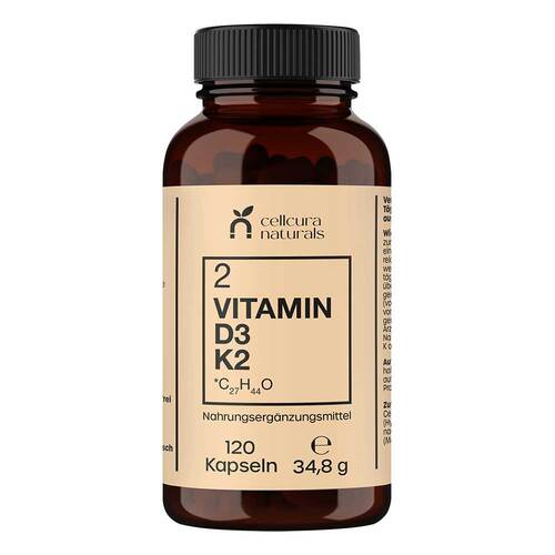 Cellcura Naturals Vitamin D3 + K2 MK7 Kapseln - 1