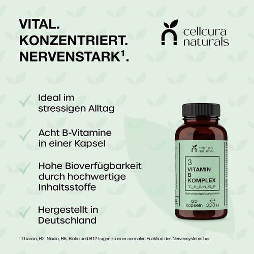 Cellcura Naturals Vitamin B Komplex vegan Kapseln - 4