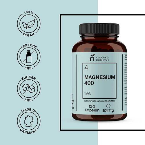 Cellcura Naturals Magnesium 400 vegan Kapseln - 4