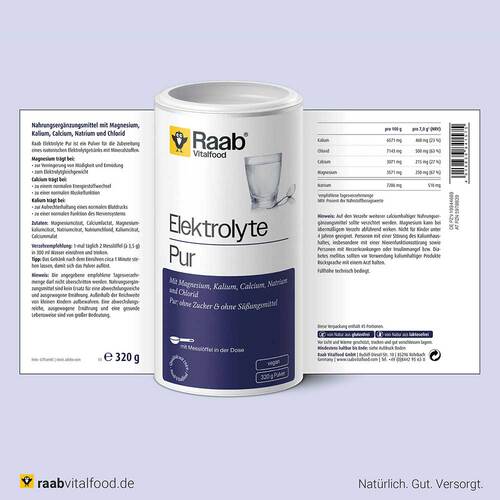 Raab Vitalfood Elektrolyte pur Pulver - 5