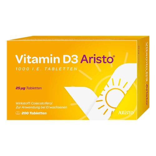 Vitamin D3 Aristo 1000 I.E. Tabletten - 1