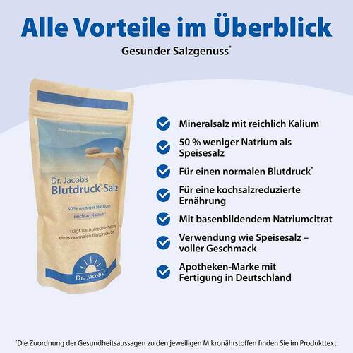 Blutdruck-Salz mit Kalium Dr.Jacob's - 3
