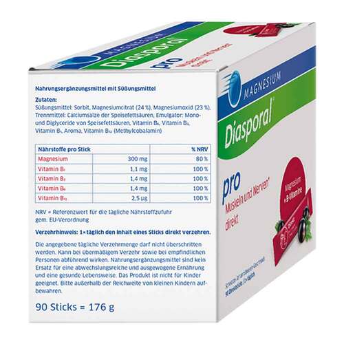 Magnesium Diasporal pro + B-Vit.Musk.+Nerven direkt - 2