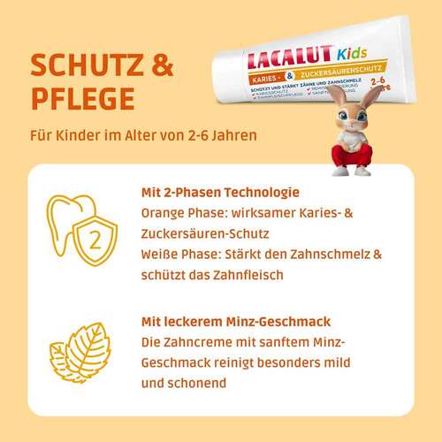 Lacalut Kids Karies &amp; Zuckers&auml;urenschutz 2-6 Jahre - 3