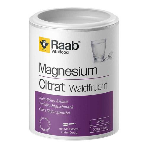 Raab Vitalfood Magnesiumcitrat Waldfrucht Pulver - 1