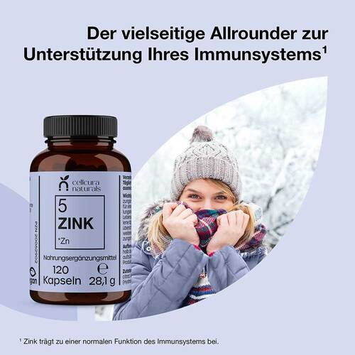 Cellcura Naturals Zink 25 mg hochdos.vegan Kapseln - 2