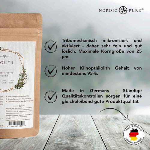 Zeolith Pulver 95% Klinoptilolith Nordic Pure - 2
