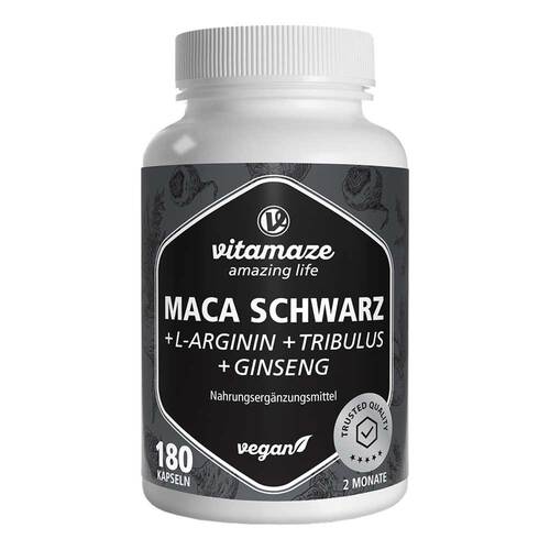 Maca Schwarz + Tribulus+Ginseng Komplex Kapseln - 1