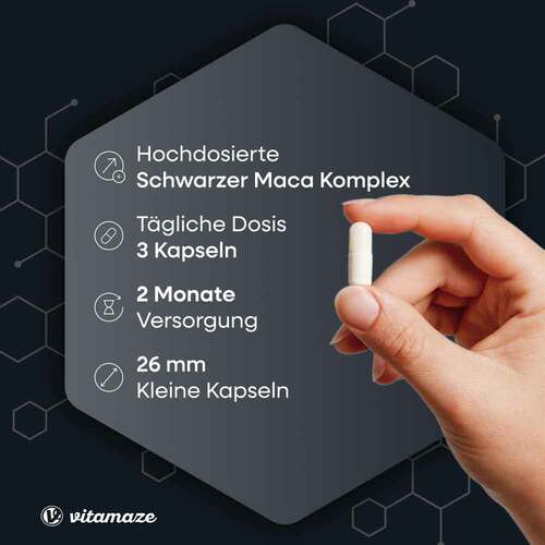 Maca Schwarz + Tribulus+Ginseng Komplex Kapseln - 2