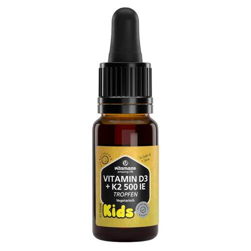 Vitamin D3 K2 500 I.E. Kinder Tropfen - 1